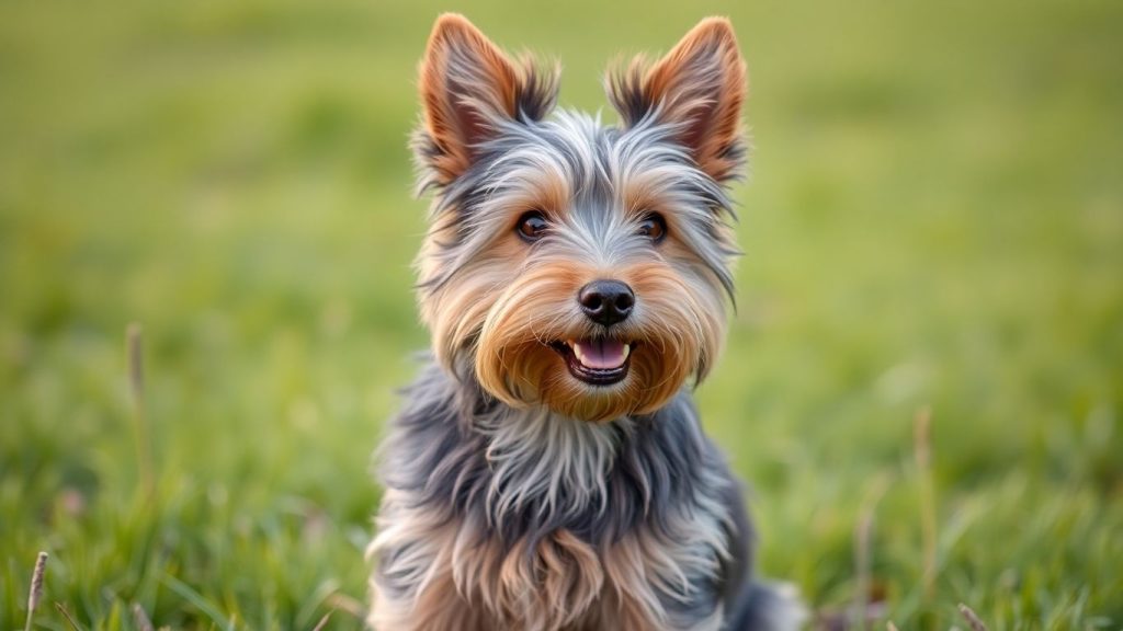 Norfolk Terrier im Gras