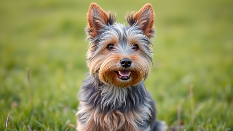 Norfolk Terrier im Gras